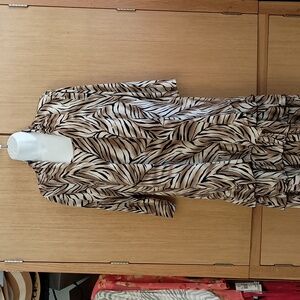 Peter Nygard 2PC SZ L Animal Print Sleeveless Dress